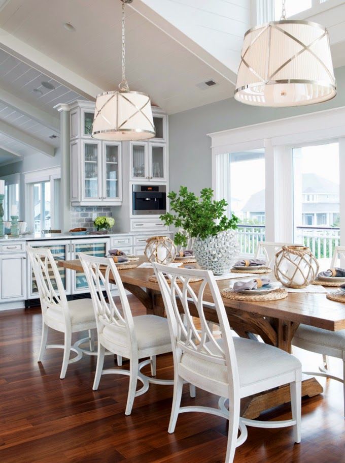 25 Beach Style Dining Room Design Ideas - Decoration Love