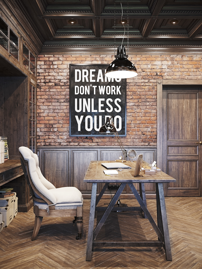 25 Rustic Home Office Design Ideas - Decoration Love