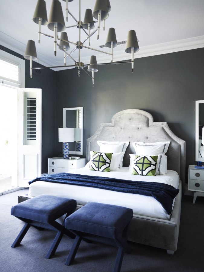 Blue And Gray Painted Walls