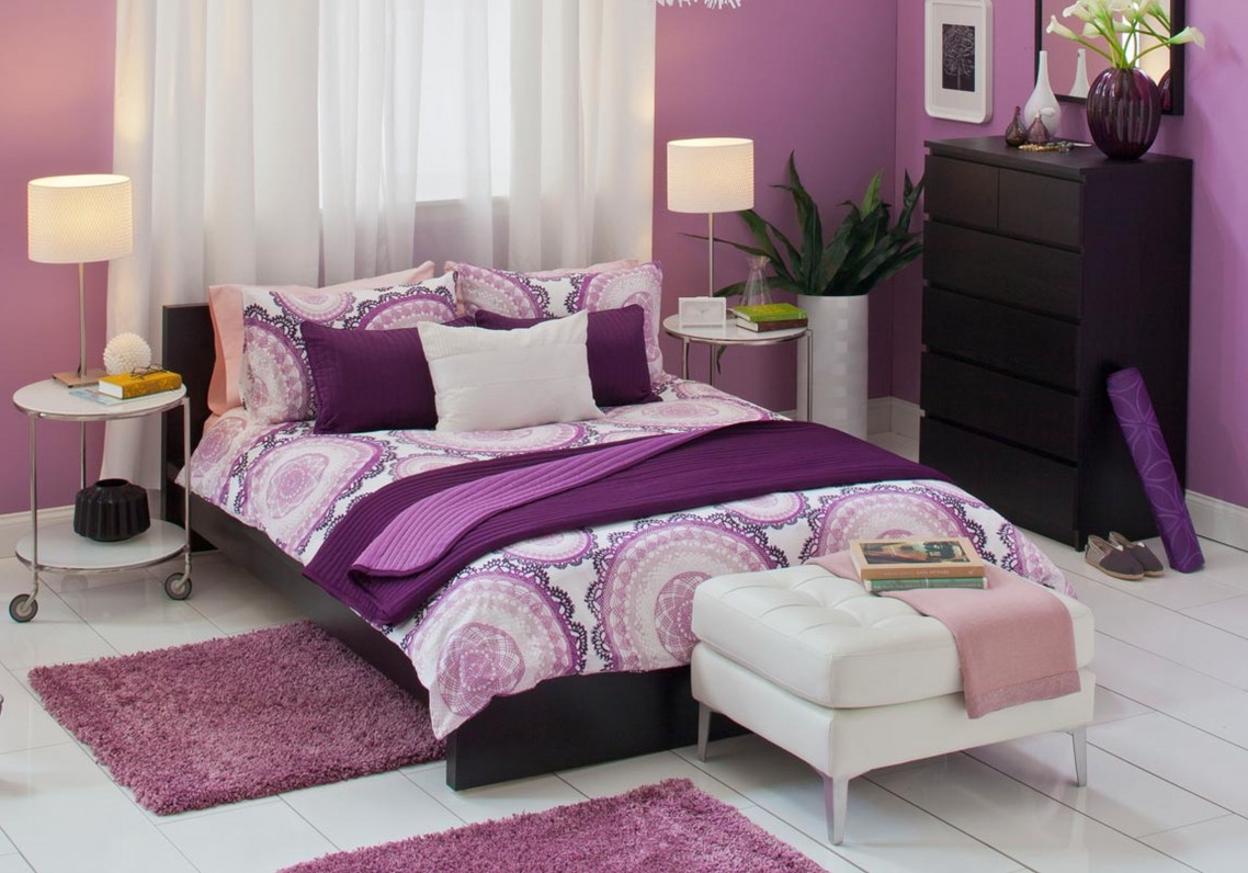  Dark Purple Bedroom Decorating Ideas for Large Space