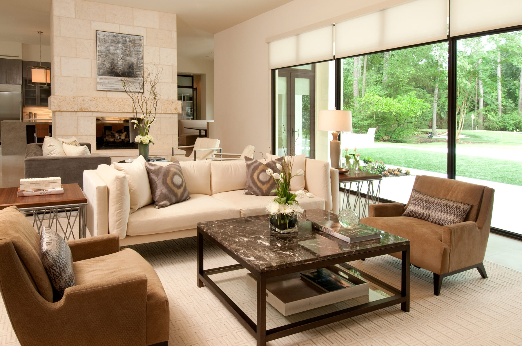 comfy ruang keluarga halaman desain pemandangan housance findzhome decorationlove