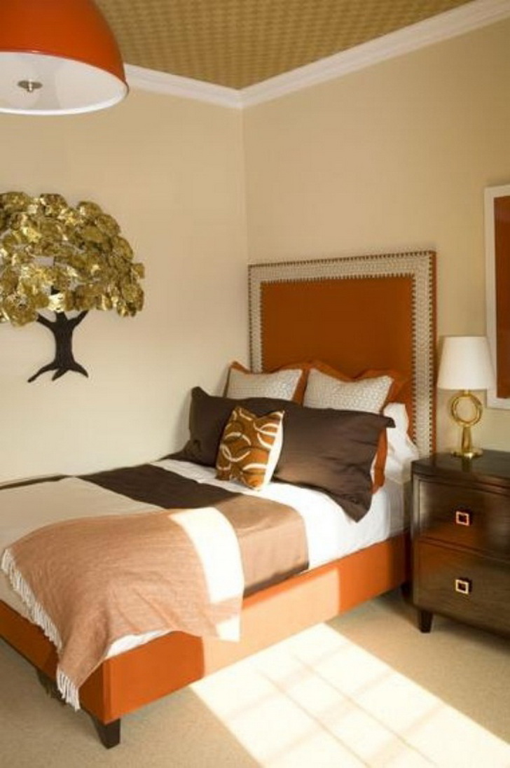 bedroom warm colors paint master comfortable decoration