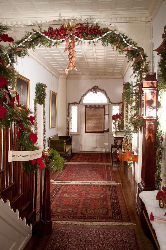 victorian christmas decorations decor holiday inside homes historic decoration civil war try traditional clermont 1852 state decorationlove interiors collect tree