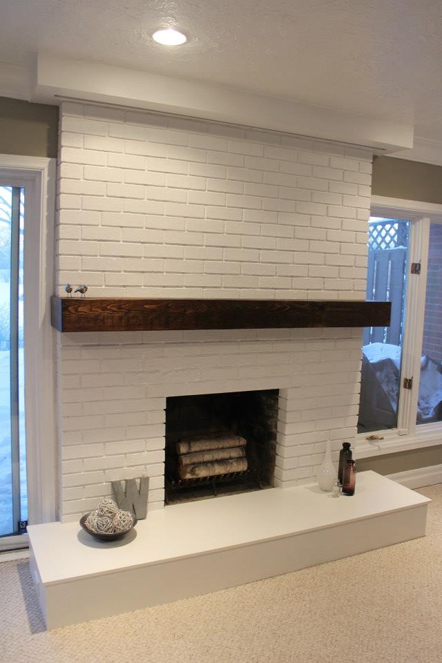 25 Painted Brick Fireplaces in the Living Room ...