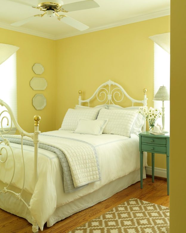 30 Beautiful Yellow Bedroom Design Ideas - Decoration Love