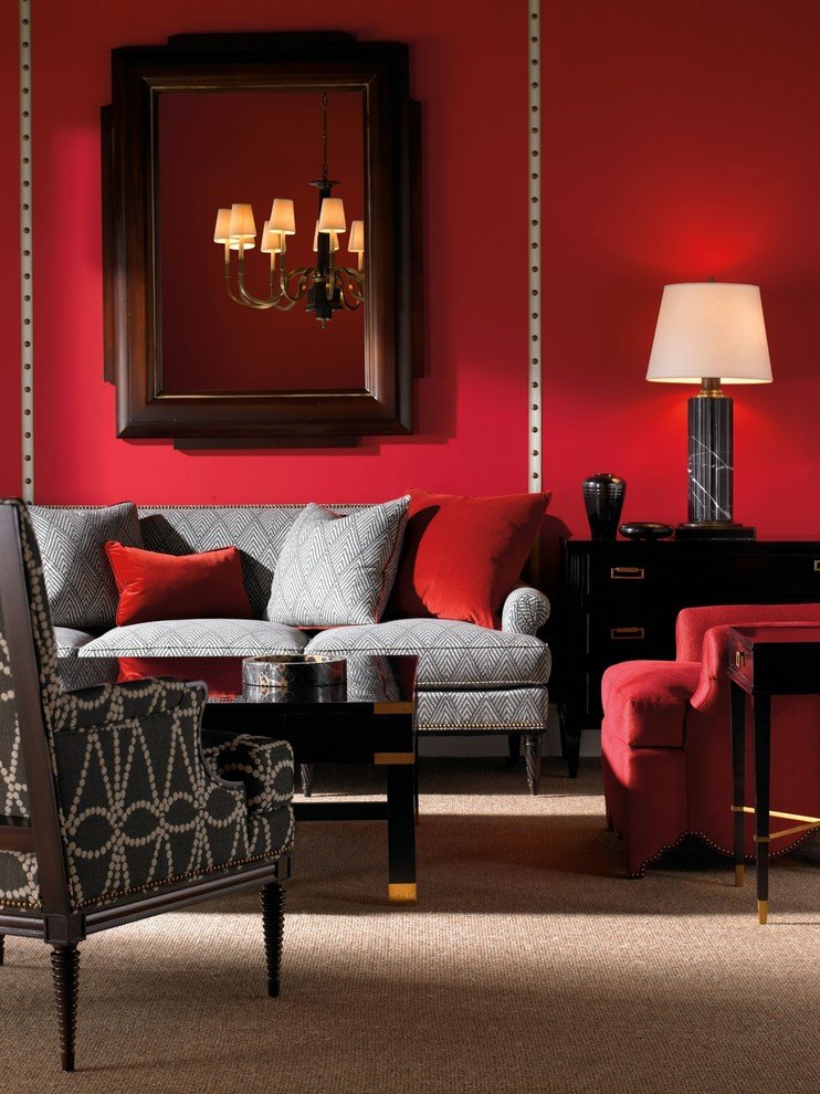 25 Beautiful Red Living Room Design Ideas - Decoration Love