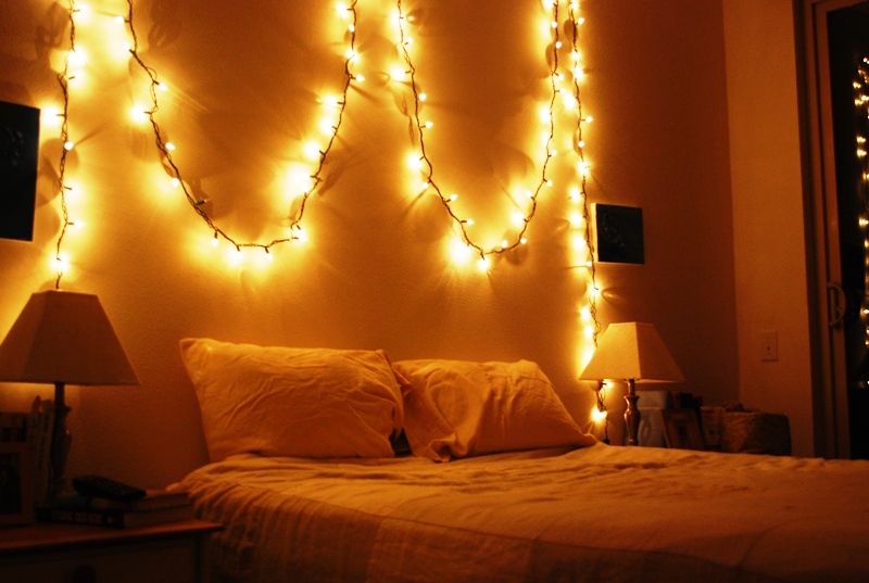 Christmas Lights Decorations In Bedroom