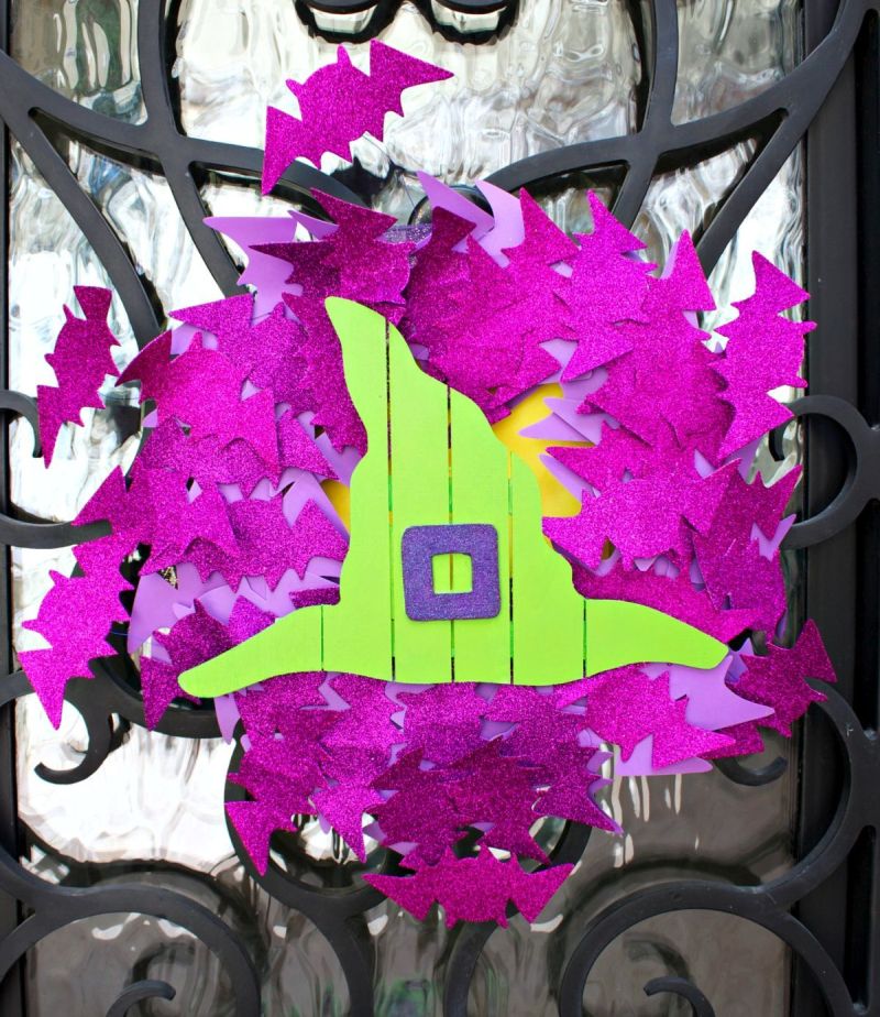 7. Pink and Lilac door wreath