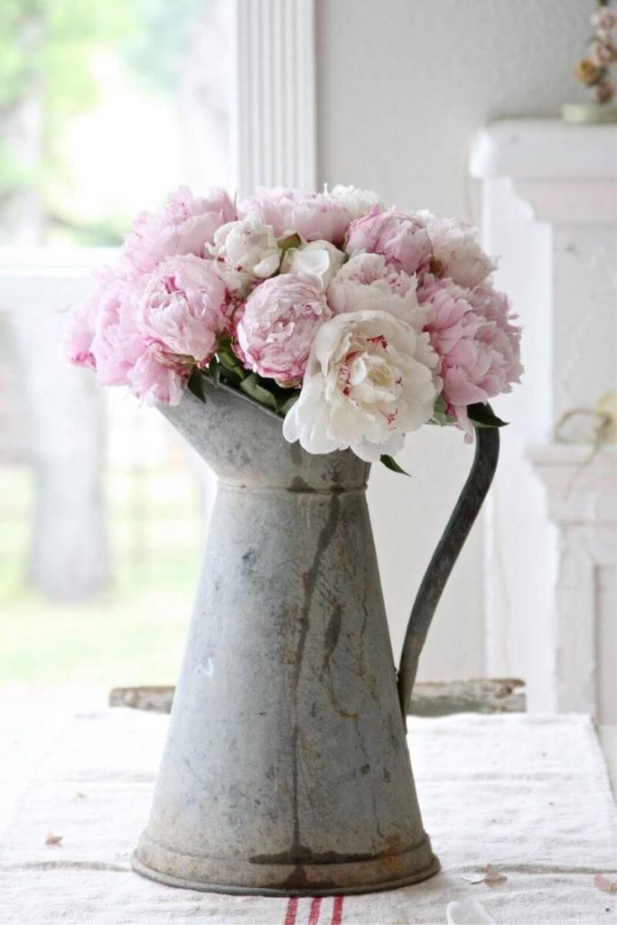 Jugs with flowers