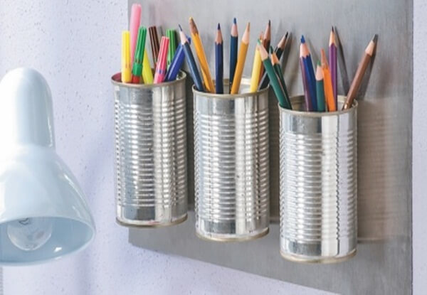 10. Tin pencil holder