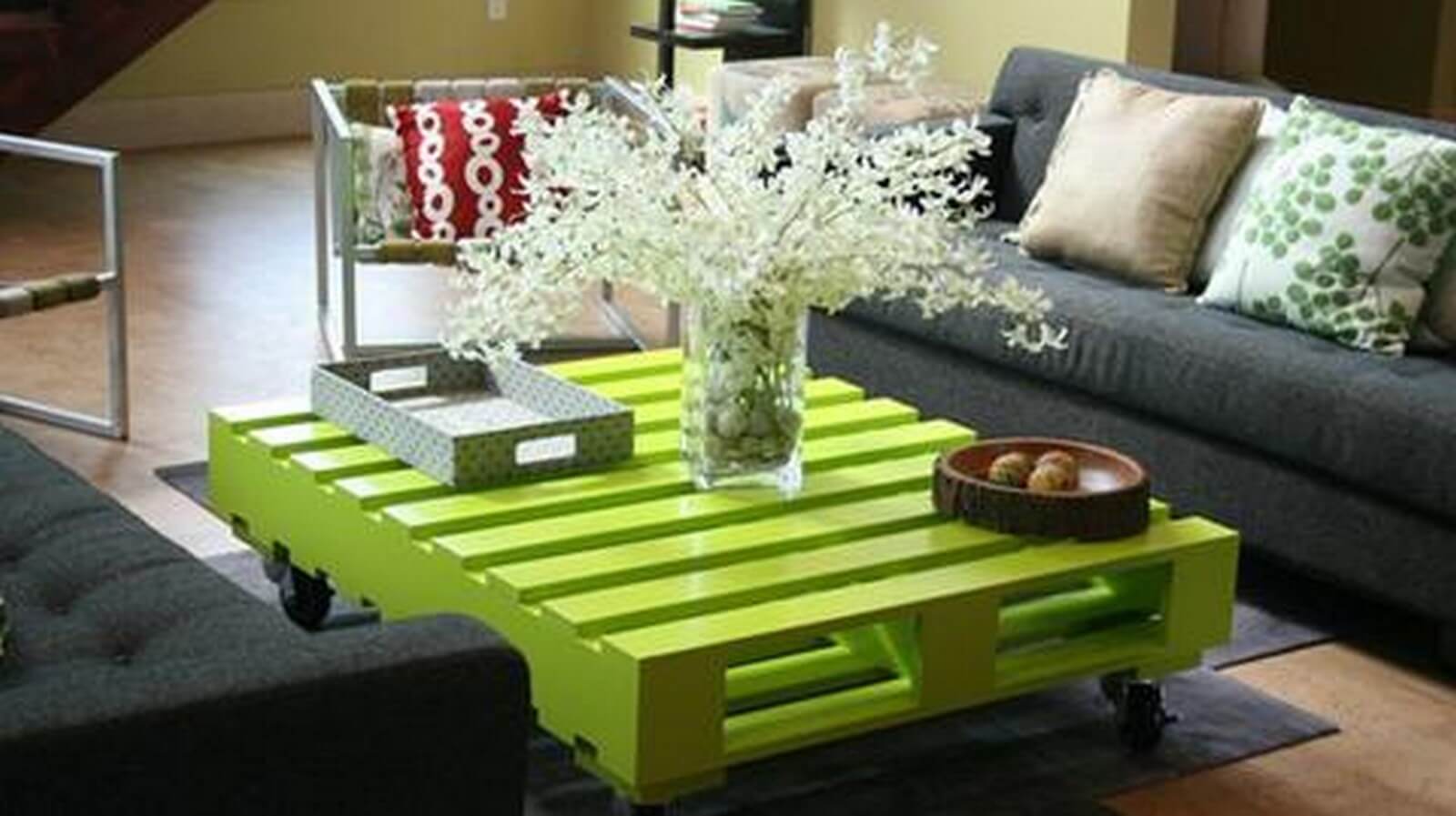 14. Coffee table with pallet