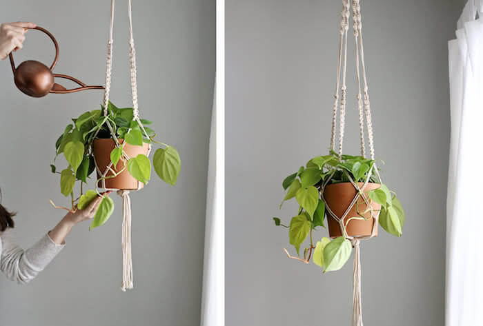 16. Decorate with hanging vase