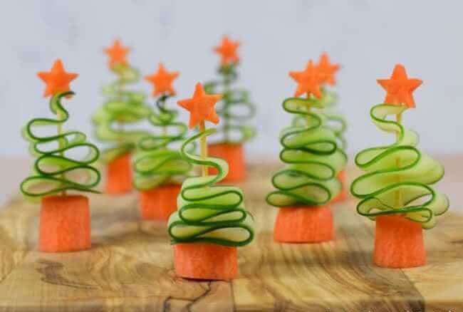 28. Mini cucumber and carrot trees