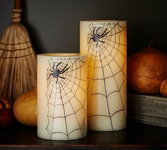 34. Spider web on candles 1