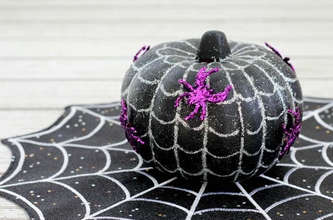 39.Pumpkin in a web with spiders
