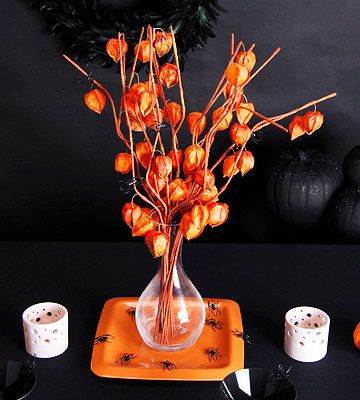 5. Lanterns of physalis for table decoration