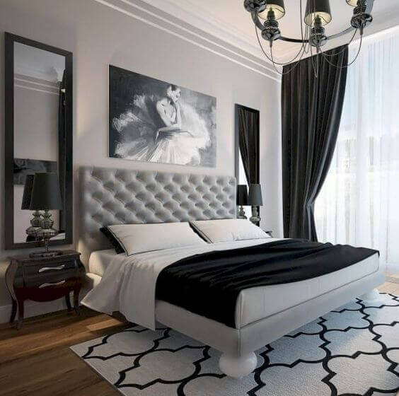 Black and White Bedroom Decor 2