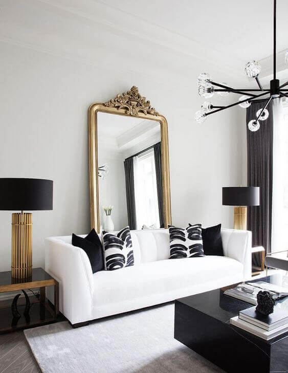 Black and white decor in the room 3
