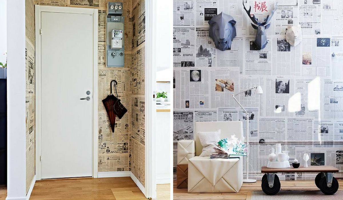 Decorating with Newspaper