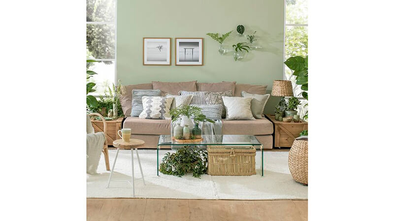10. Green Living Room