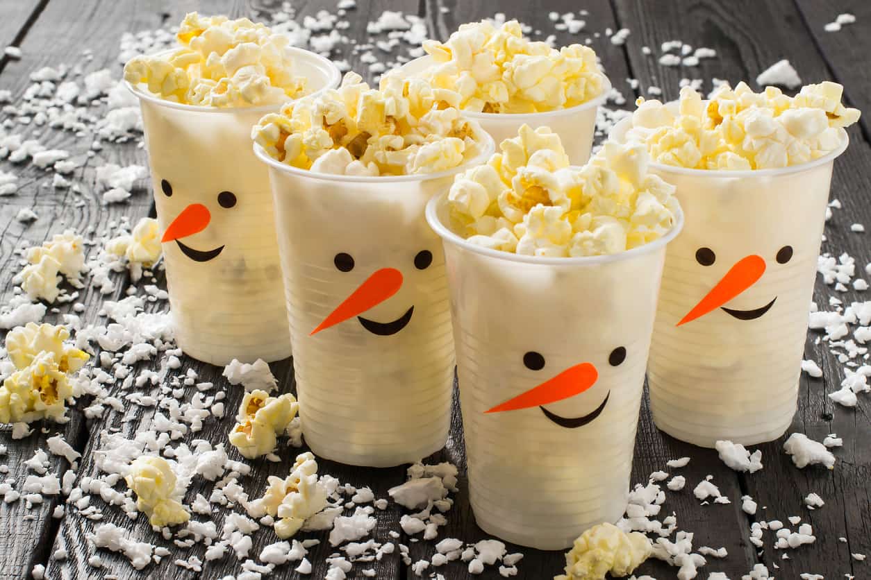 11. Decorated cup for serving popcorn