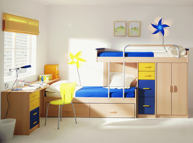 12- Use bunk beds