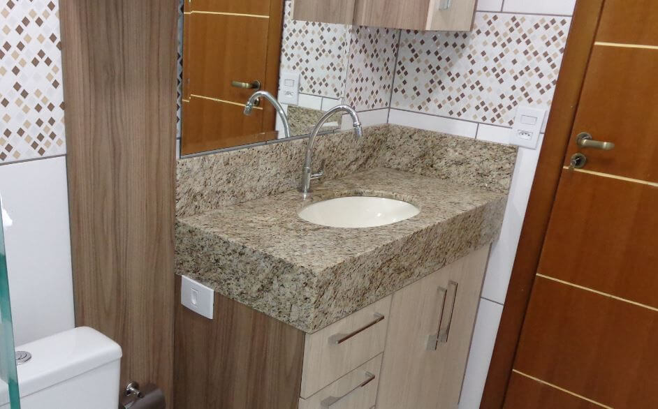 3 – Granite countertop for bathroom 1