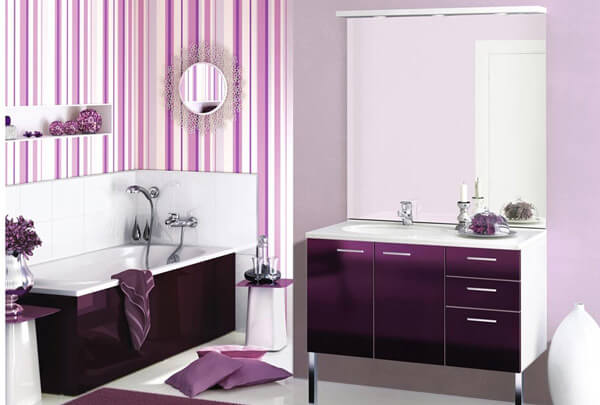 5 – Lilac bathroom