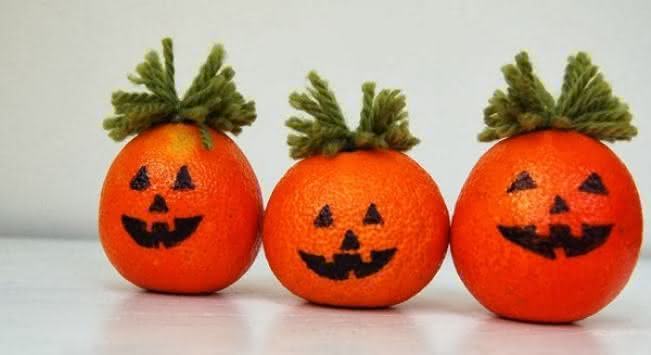 5 – Mini orange pumpkins