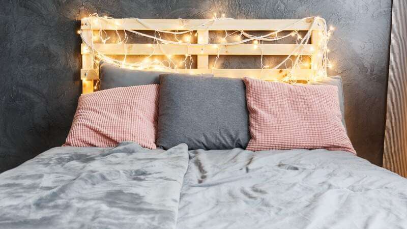8. Headboard with pallets