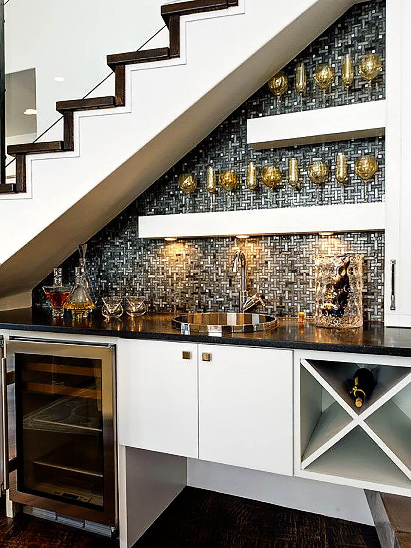Bar under the stairs
