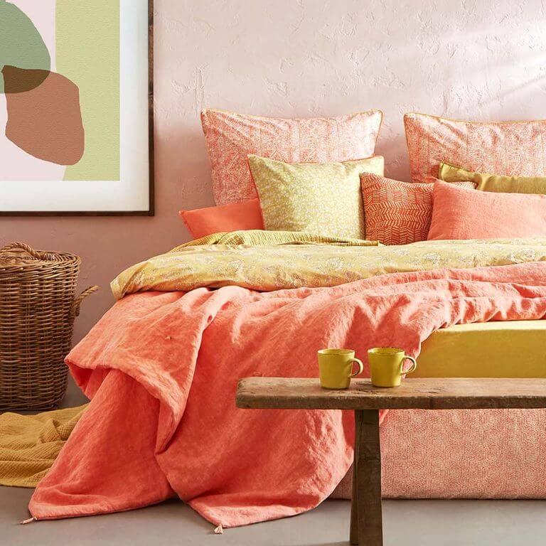 CORAL RED QUILT