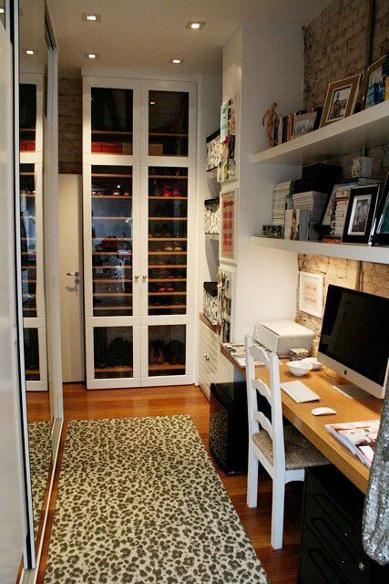 Closet with office