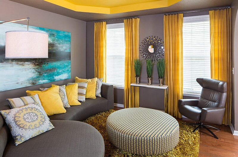 Decor Ideas in Gray and Yellow Combine the Colors of the Year or Use Them Alone