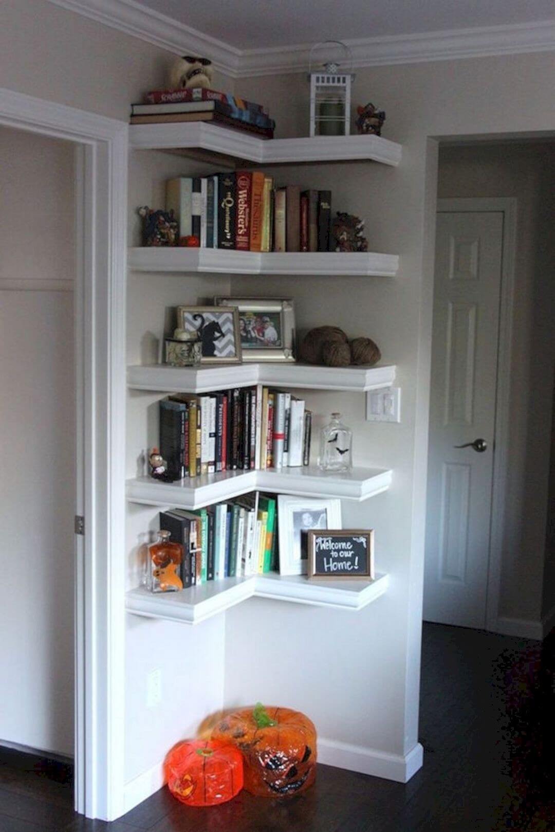 10- Corner shelves