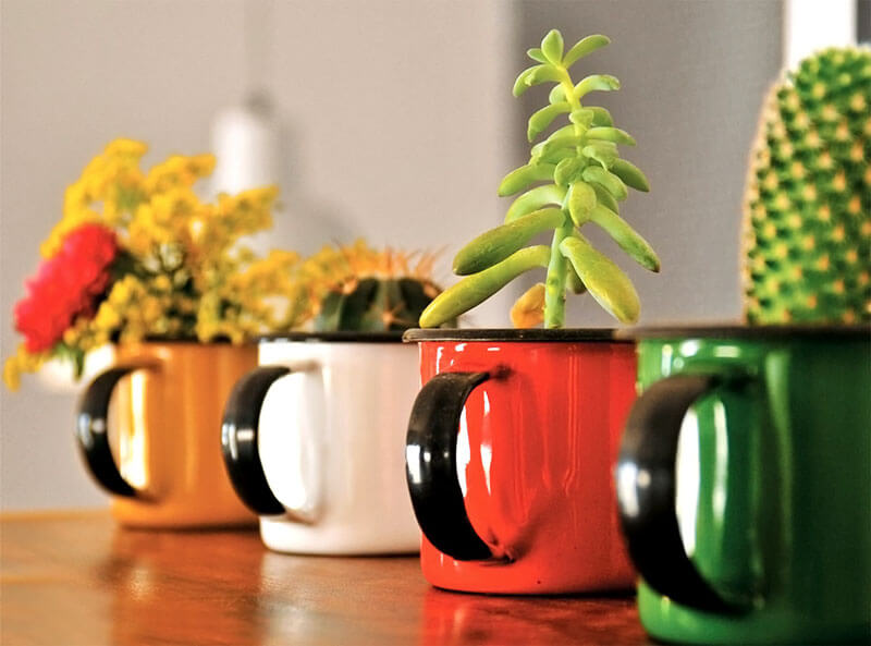 10 – Colored mugs