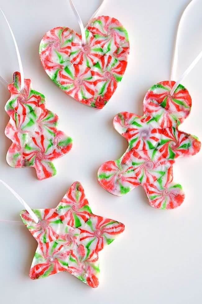 15- Ornaments with melted sweets