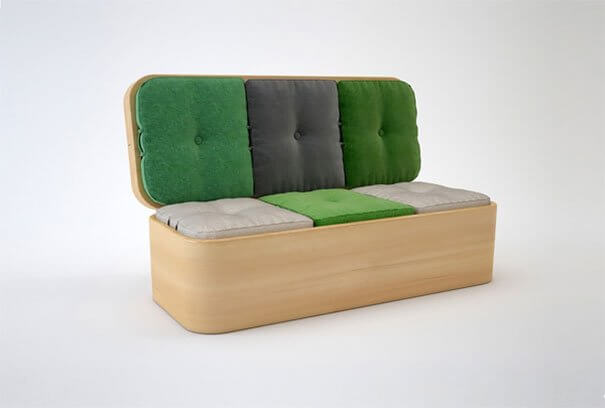 3- Sofa that turns into a table 1