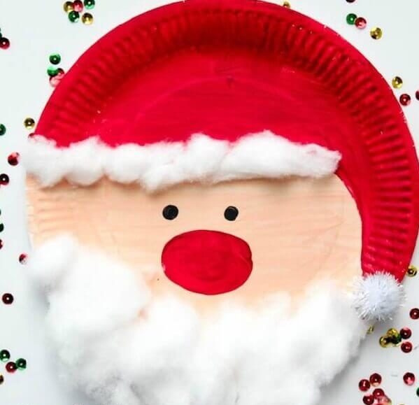 4– Santa Claus on the plastic plate