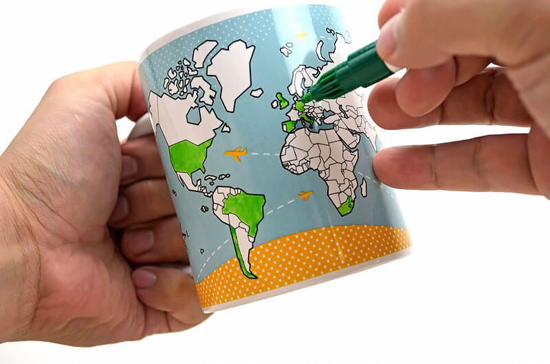 8 – World Map Mug