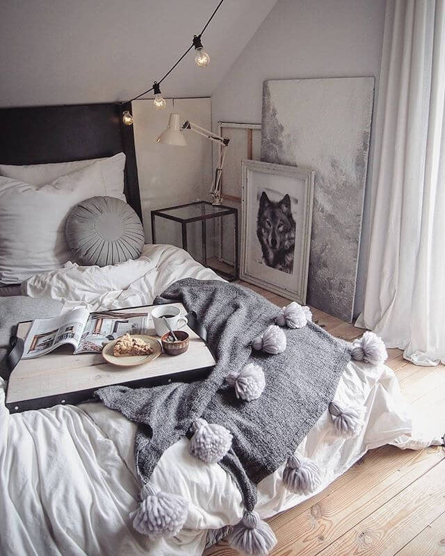 Cozy Bed in Winter