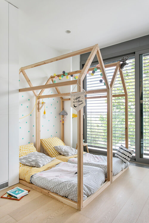 14- Dare to put a different bed in the children's room