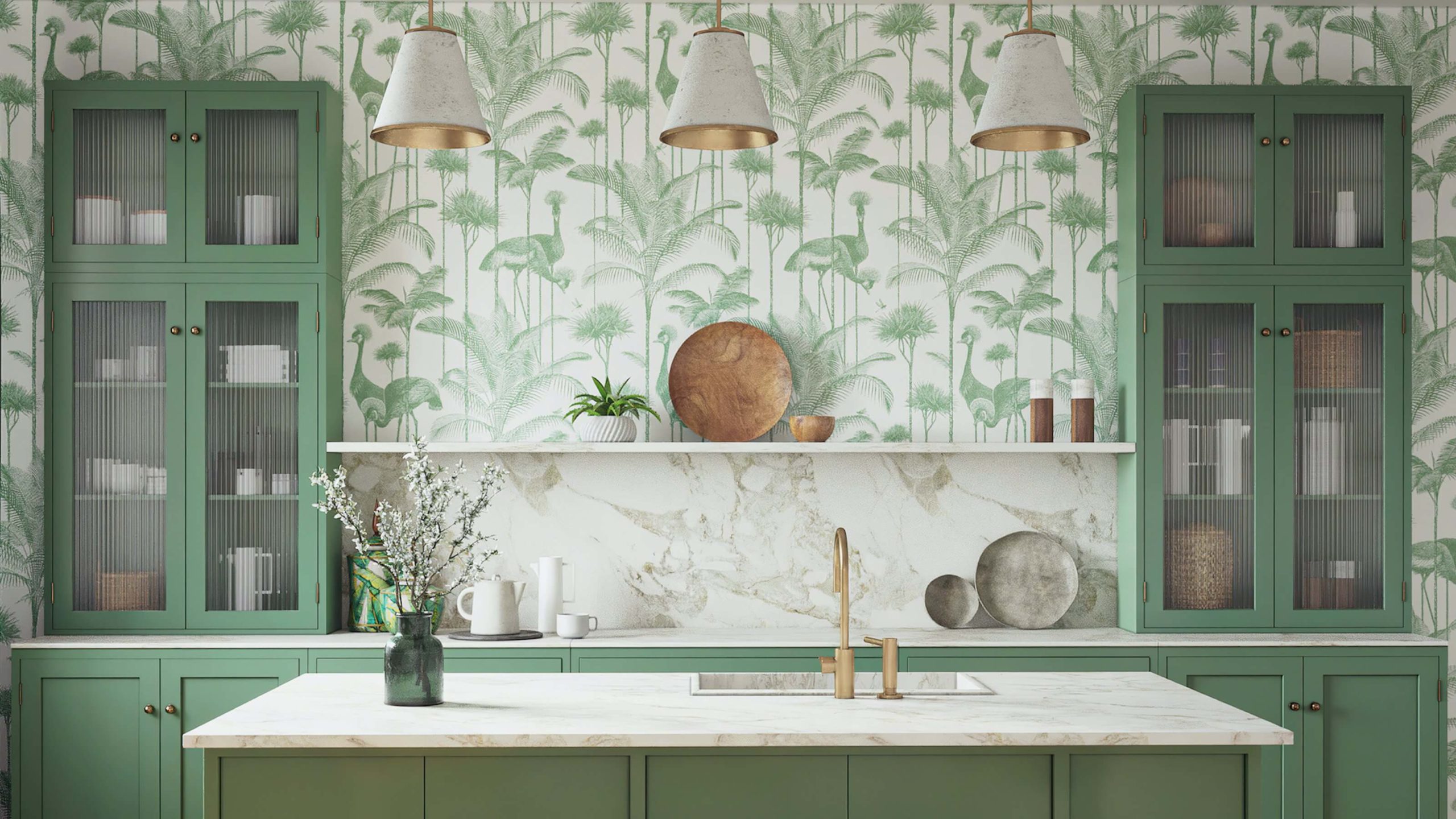 Trendy Wallpaper Ideas for the Kitchen 3