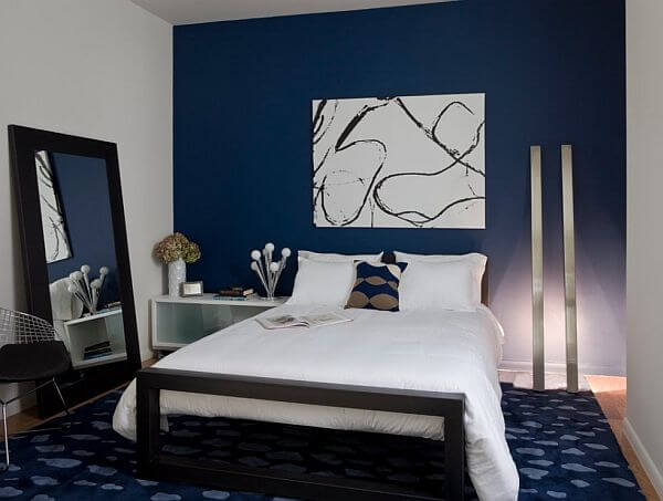 1- Blue tones for the bedroom 1