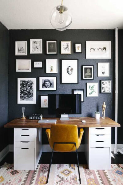 10. Use black color on walls and details