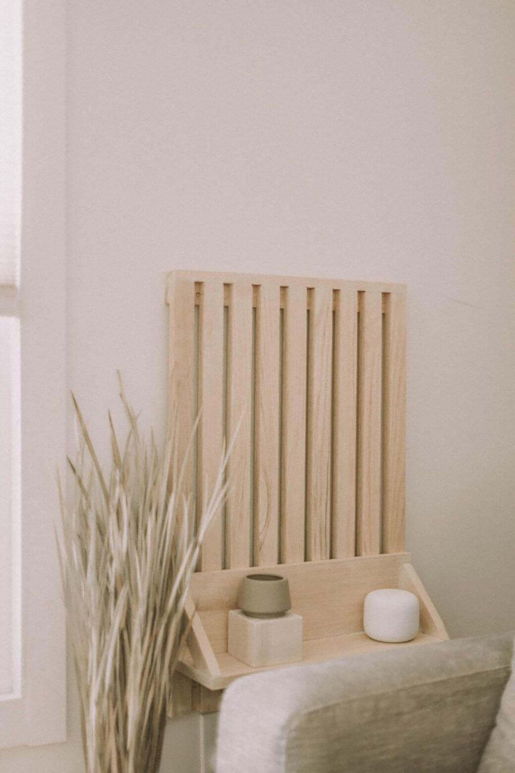 11- Make a minimalist wall shelf 