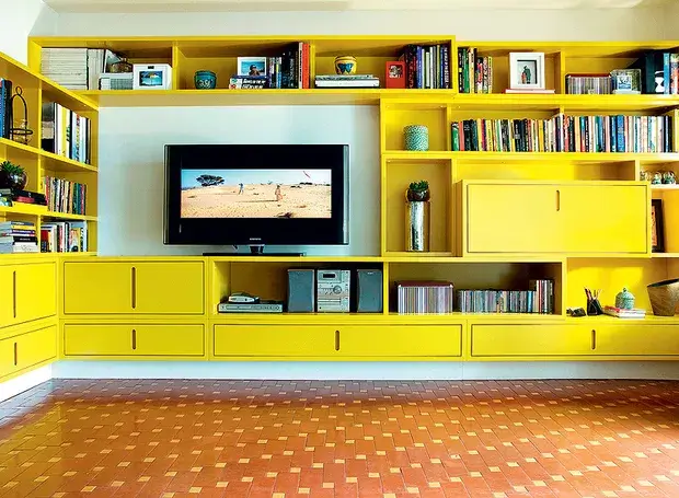 12. Yellow Bookcase