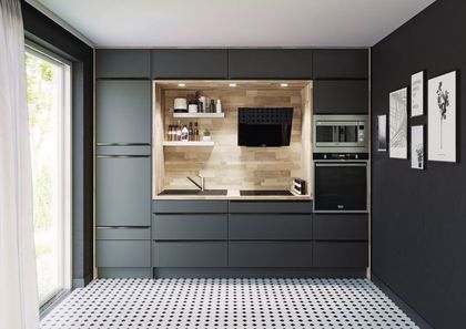 13- A kitchen designed to blend in with the decor