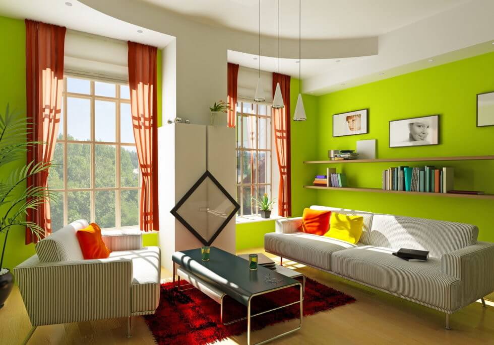15– Combine bold and neutral colors for the traditional color scheme 1