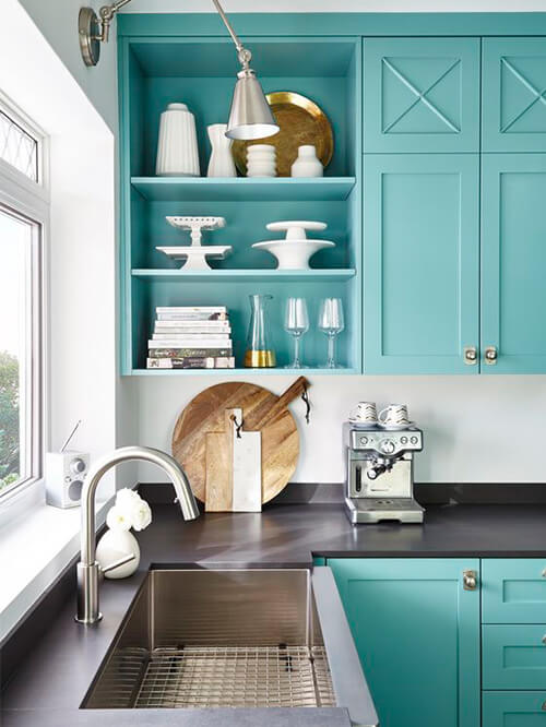 4- Paint your small rooms in turquoise